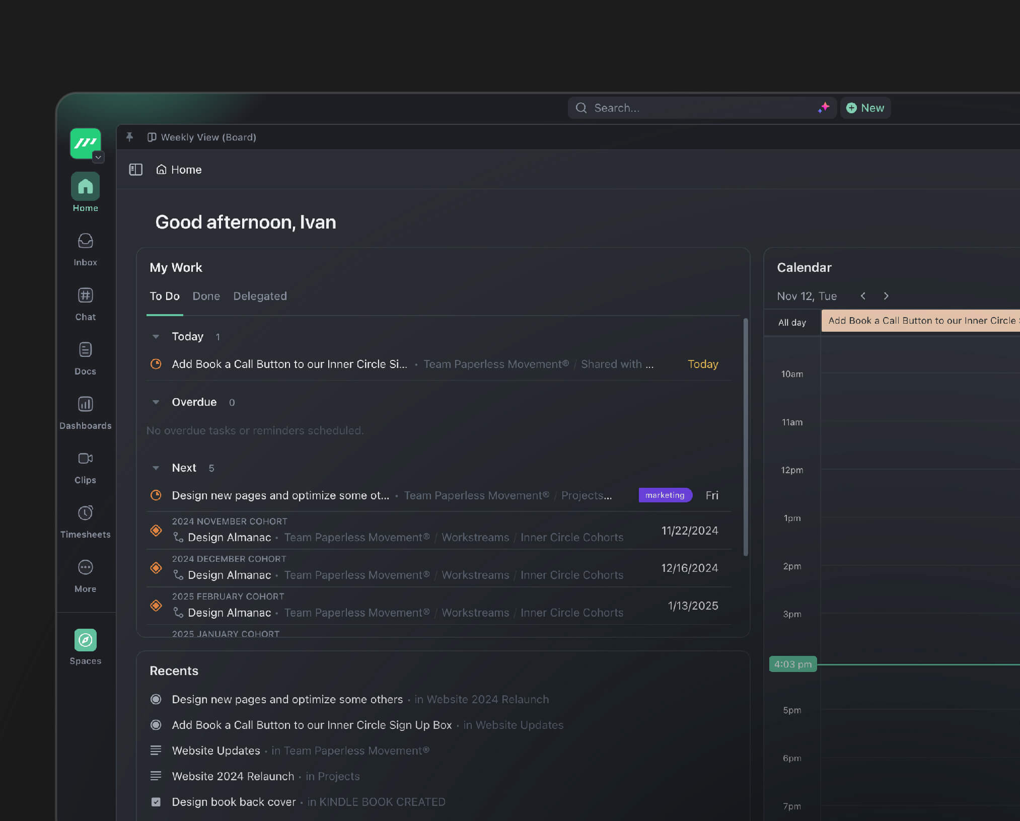 Course content preview
